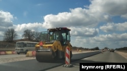 Строительство трассы «Таврида» в Крыму, 2018 год. Архивное фото