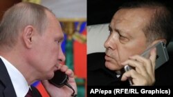 Türkiyə prezidenti Recep Tayyip Erdoğan və Vladimir Putin