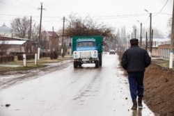 Қаракемер ауылының көрінісі. Жамбыл облысы, 27 ақпан 2020 жыл.