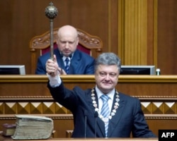 Новообраний президент України Петро Порошенко під час інавгурації, 7 червня 2014 року