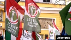 На мітингу партії «Йоббік» у Будапешті, архівний відеокадр