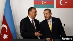 Recep Tayyip Erdoğan və İlham Əliyev TANAP (Trans Anadolu təbii qaz kəməri) layihəsinin imzalanma mərasimində. İstanbul 26 iyun 2012