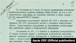 У цьому ж документі 1-й секретар ЦК КПУ Володимир Щербицький зробив свою, тепер вже відому, примітку – «Что это означает?»