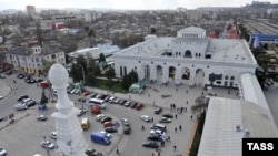 Залізничний вокзал Сімферополя, архівне фото