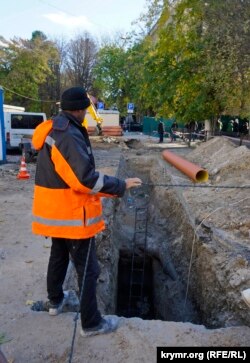 Ремонт водопроводу в Сімферополі