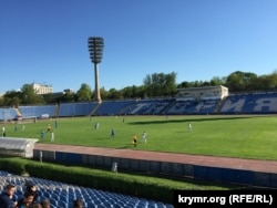 Порожні трибуни на матчі лідера чемпіонату Криму, сімферопольської «Таврії». Архівне фото