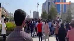 Bakıda Əfqanıstandan olan qaçqınlar aksiya keçirdi