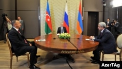 İlham Əliyev, Vladimir Putin və Serzh Sarkisian